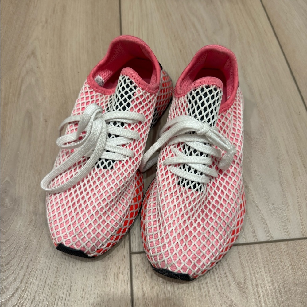 Adidas Pink Mesh Sneakers